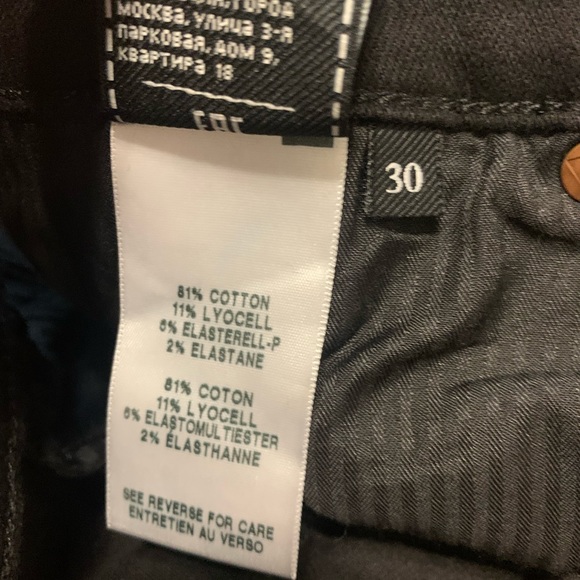 7 For All Mankind “luxe vintage Aubrey” black jean - Picture 5 of 7